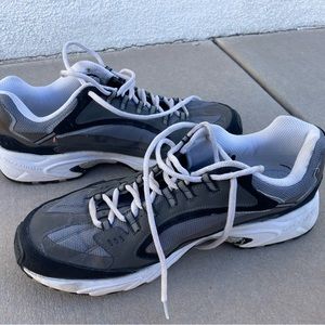 SKECHERS Men's Sport Stamina Nuovo Athletic Tennis Shoes- Charcoal/Black Size 13